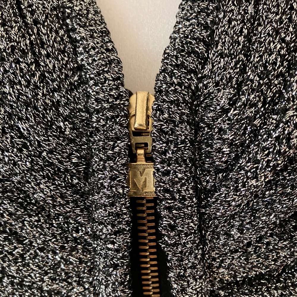 MISSONI SILVER & BLACK KNIT SWEATER - Picture 5 of 13